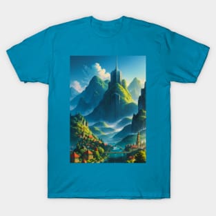 Solarpunk City - Optimistic Future T-Shirt